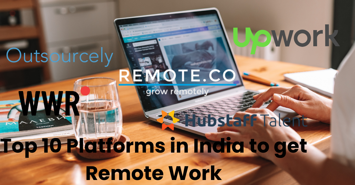 Top 10 Platforms in india to get Remote Work