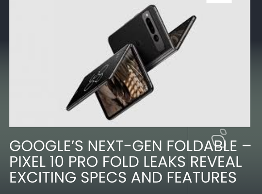 Google’s Next-Gen Foldable – Pixel 10 Pro Fold Leaks Reveal Exciting Specs and Features