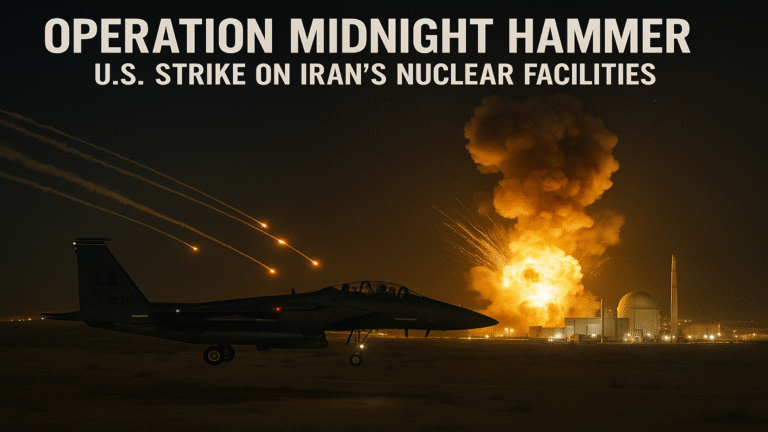 U.S. Pentagon Unveils “Operation Midnight Hammer”: A Strike on Iran’s Nuclear Facilities