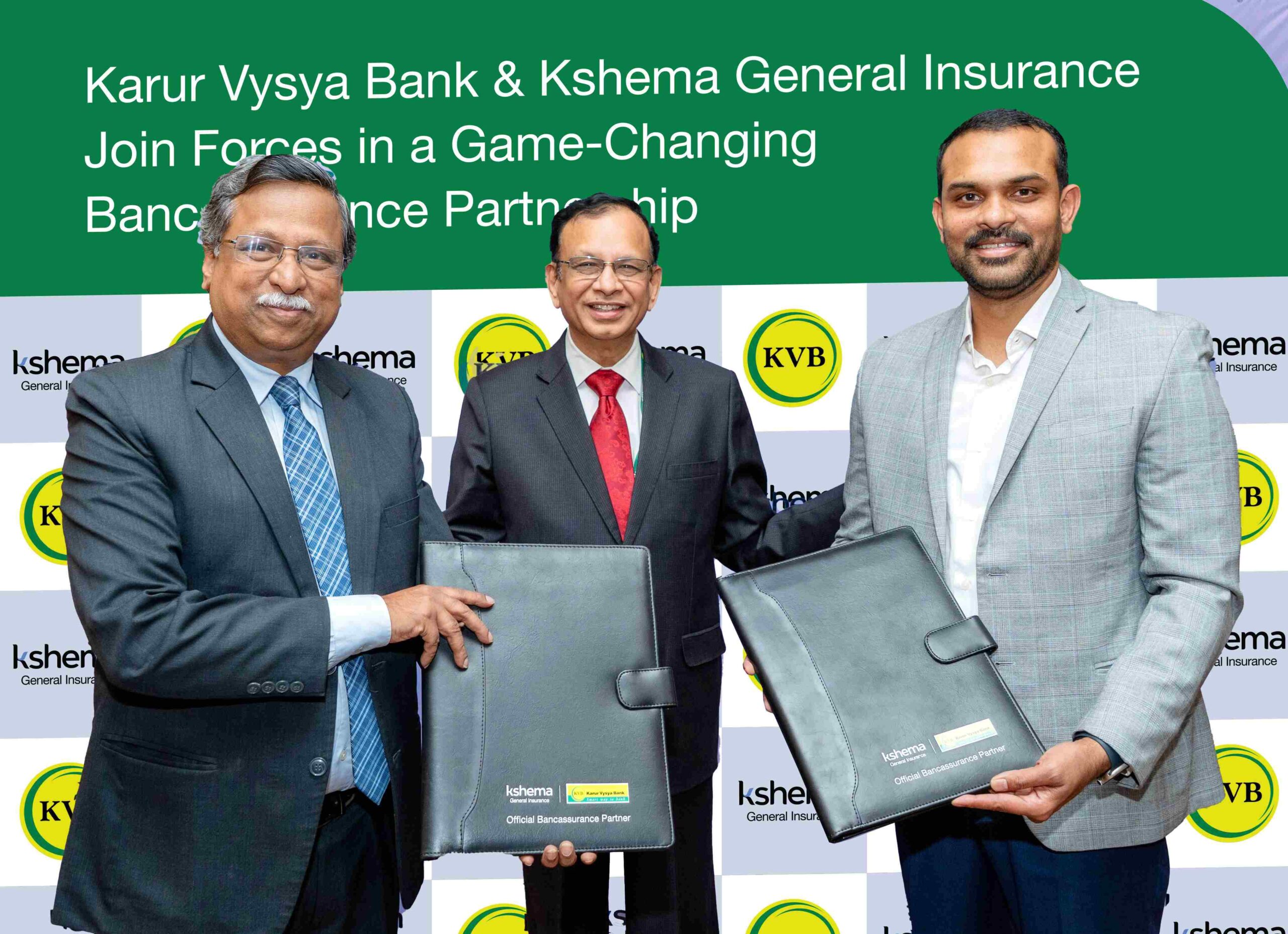 Karur Vysya Bank and Kshema General Insurance announces game-changing bancassurance alliance 